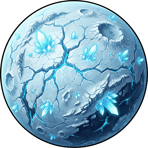 Ice planet in orbit